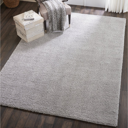 Nourison Malibu Shag Modern Plush Solid Area Rug
