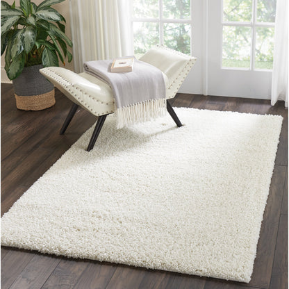 Nourison Malibu Shag Modern Plush Solid Area Rug