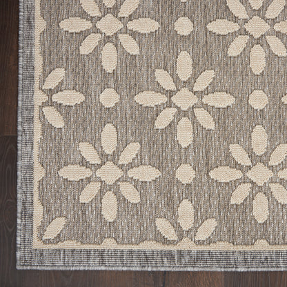 Nourison Palamos Modern Floral Hi Low Geometric Indoor Outdoor Area Rug