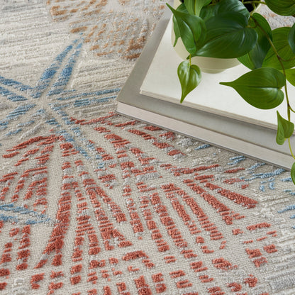 Nourison Pompeii Coastal Beach Shells and Coral Area Rug