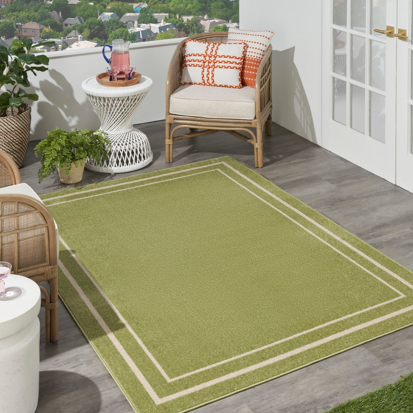 Nourison Sandy Indoor / Outdoor Solid Area Rug