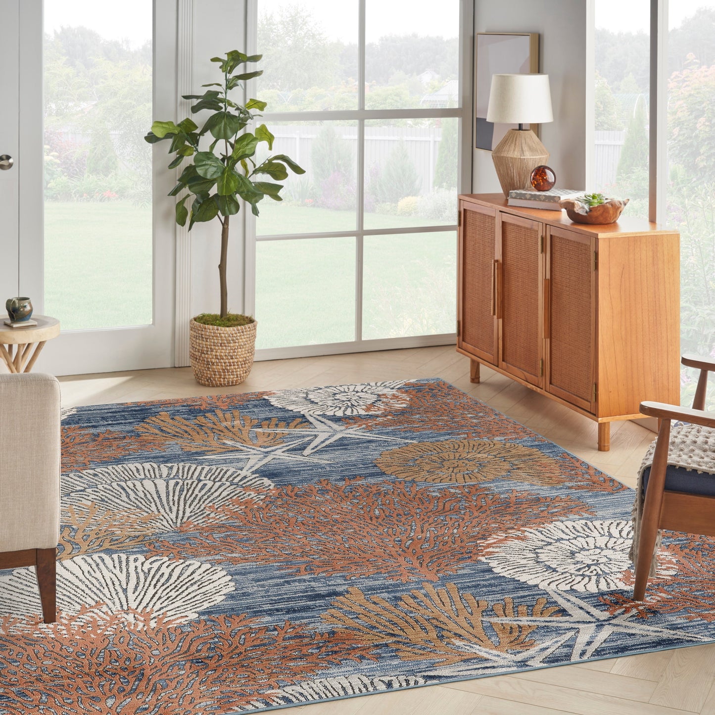 Nourison Seaside Indoor only Nature Area Rug
