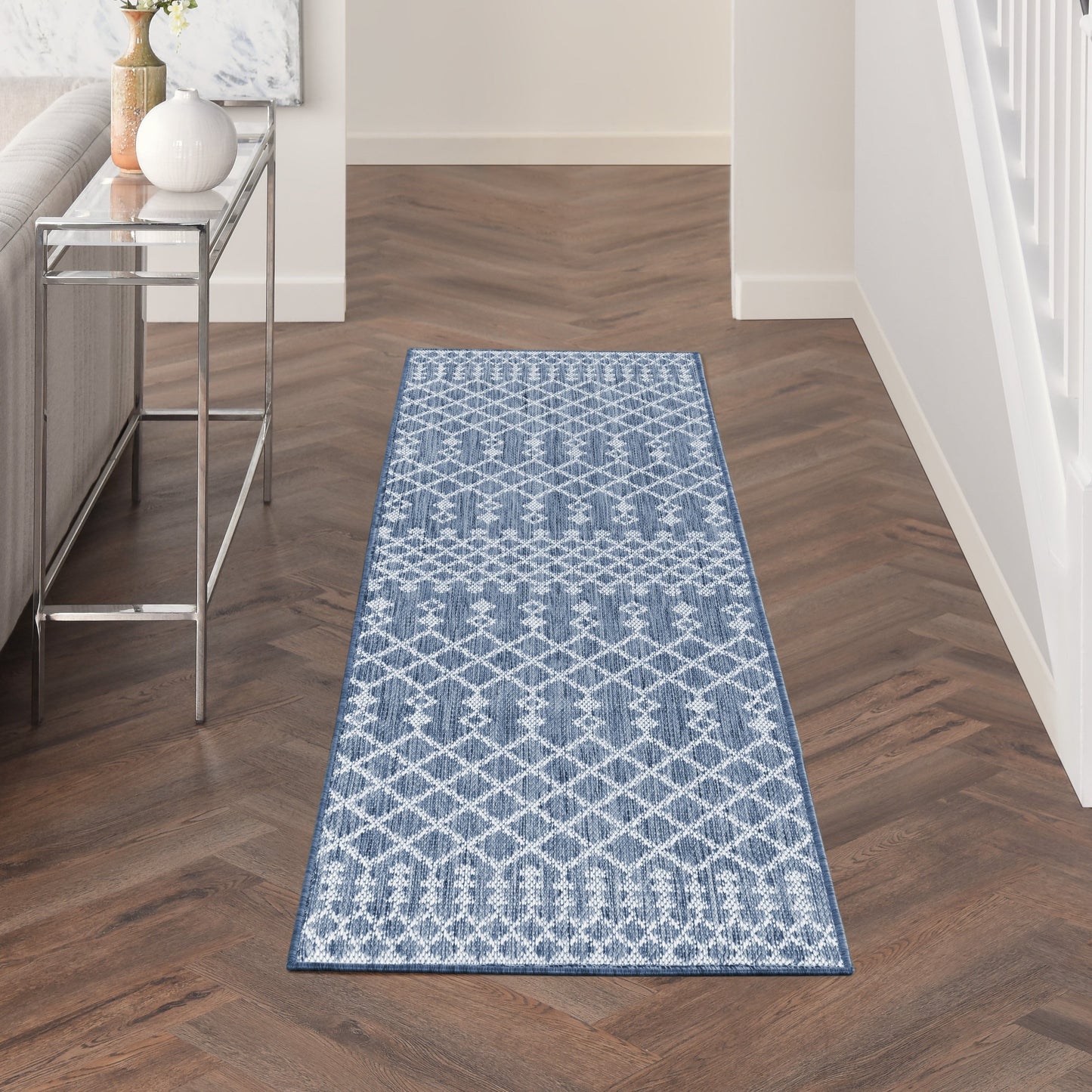 Nourison Selerno Indoor/Outdoor Moroccan Area Rug.