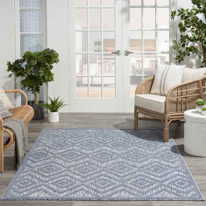 Nourison Versatile Indoor/Outdoor Geometric Flatweave Area Rug