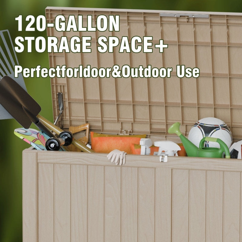 Outdoor Patio Storage Resin Lockable Deck Box