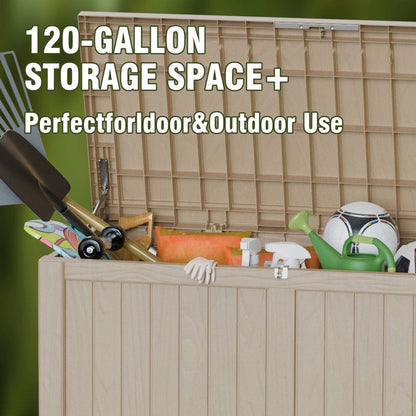 Outdoor Patio Storage Resin Lockable Deck Box