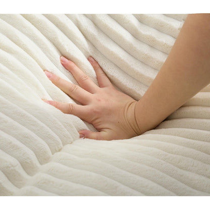 Canapé-lit surdimensionné en velours côtelé moelleux et réglable