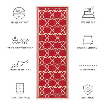 SAFAVIEH Courtyard Gulsin Indoor/ Outdoor Waterproof Patio Backyard Rug