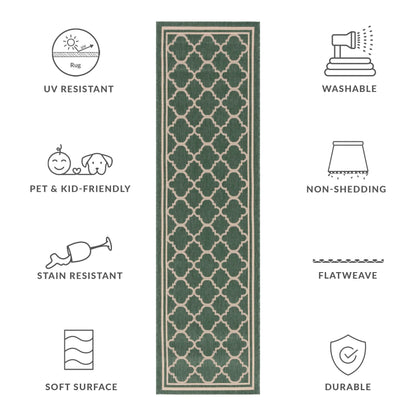 SAFAVIEH Courtyard Kristelle Indoor/ Outdoor Waterproof Patio Backyard Rug