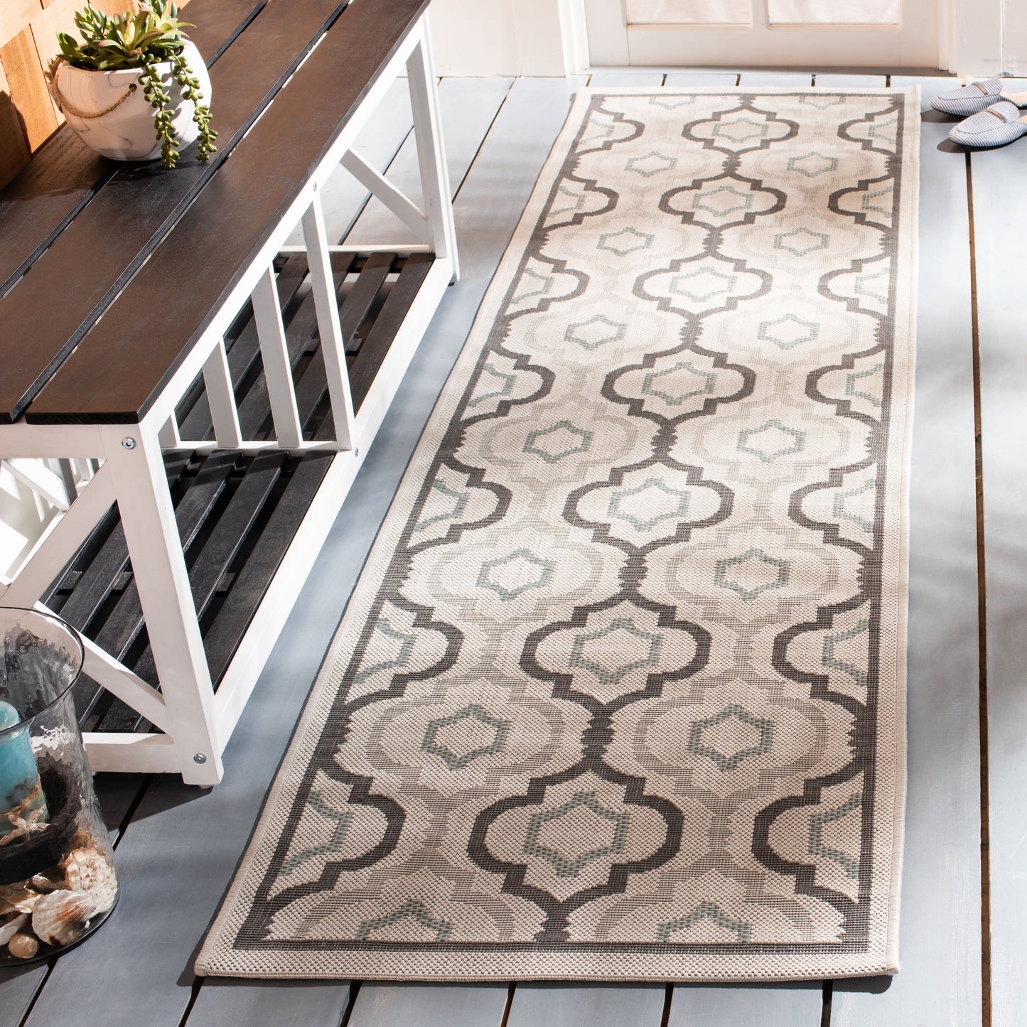 SAFAVIEH Courtyard Oyvor Indoor/ Outdoor Waterproof Patio Backyard Rug