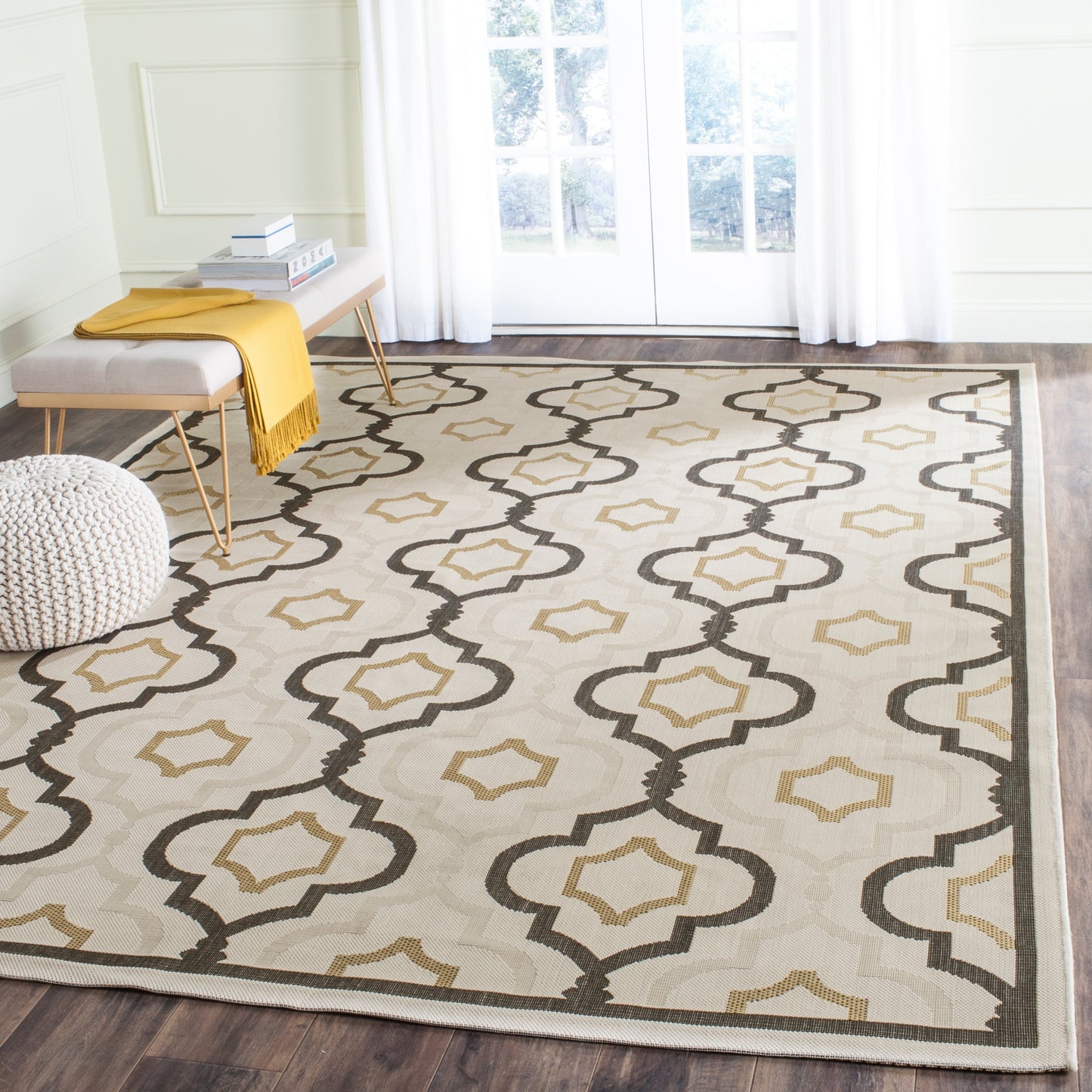 SAFAVIEH Courtyard Oyvor Indoor/ Outdoor Waterproof Patio Backyard Rug