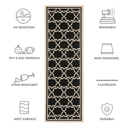 SAFAVIEH Courtyard Thomasina Indoor/ Outdoor Waterproof Patio Backyard Rug