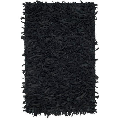 SAFAVIEH Handmade Leather Shag Blayne Modern Leather Rug