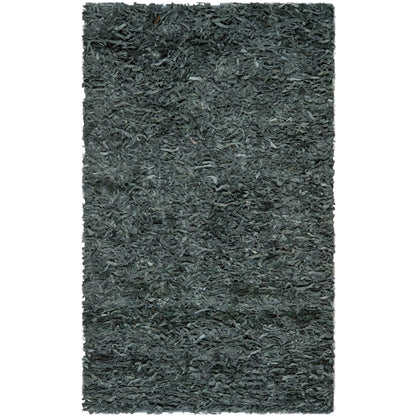 SAFAVIEH Handmade Leather Shag Doinita Modern Decorative Rug