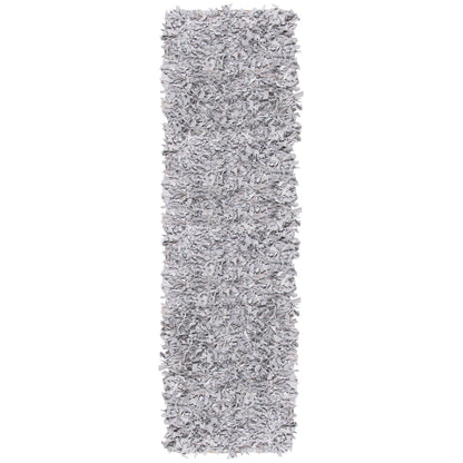 SAFAVIEH Handmade Leather Shag Doinita Modern Decorative Rug