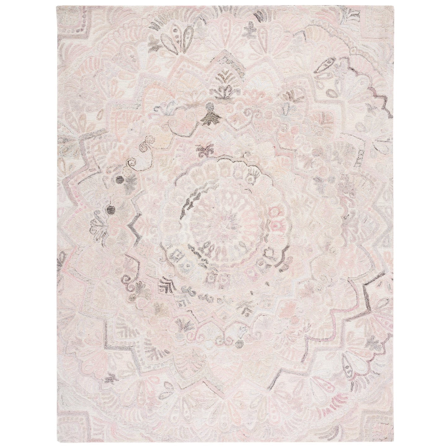 SAFAVIEH Handmade Marquee Carlijn Modern Medallion Wool Rug