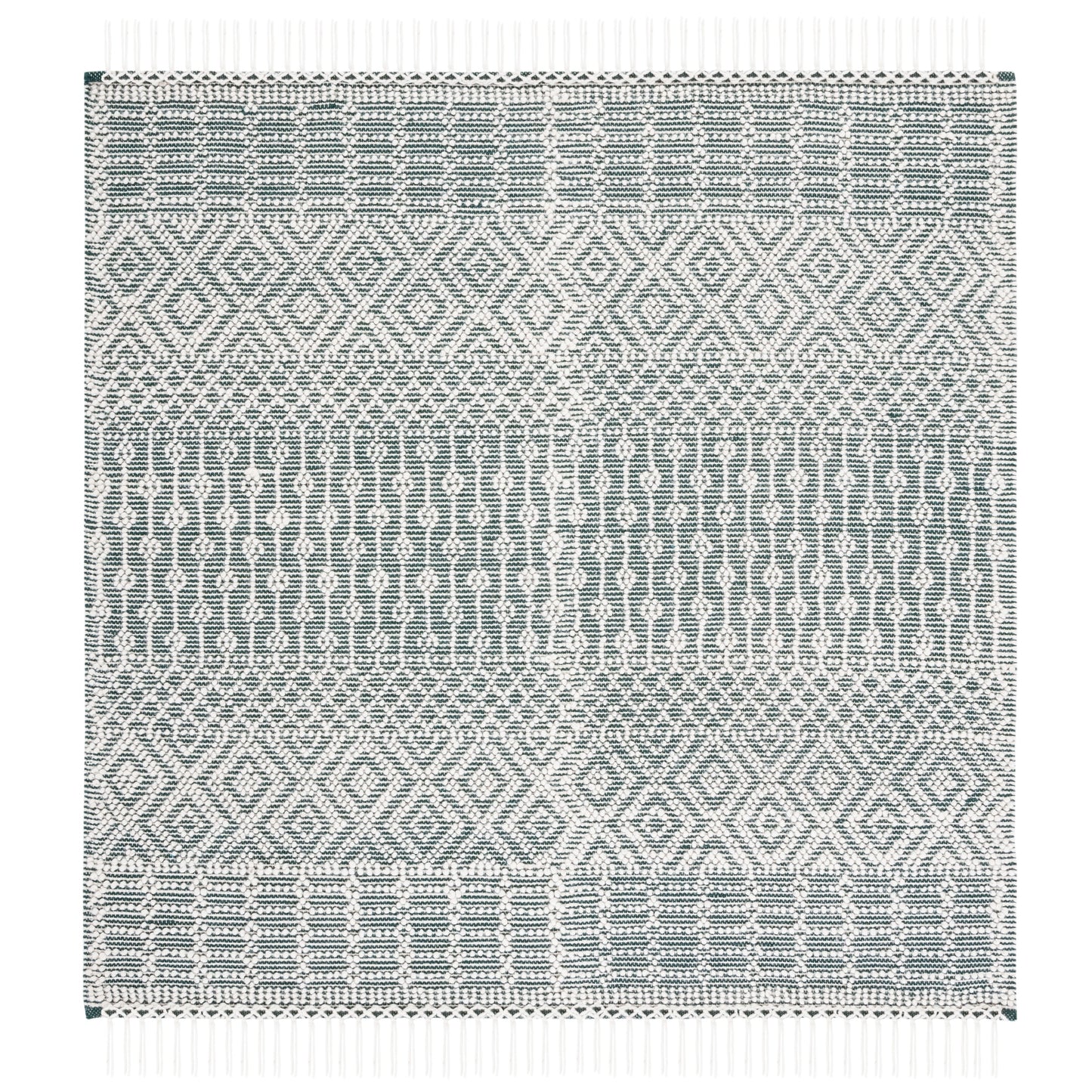 SAFAVIEH Handmade Natura Estel Wool Fringe Rug
