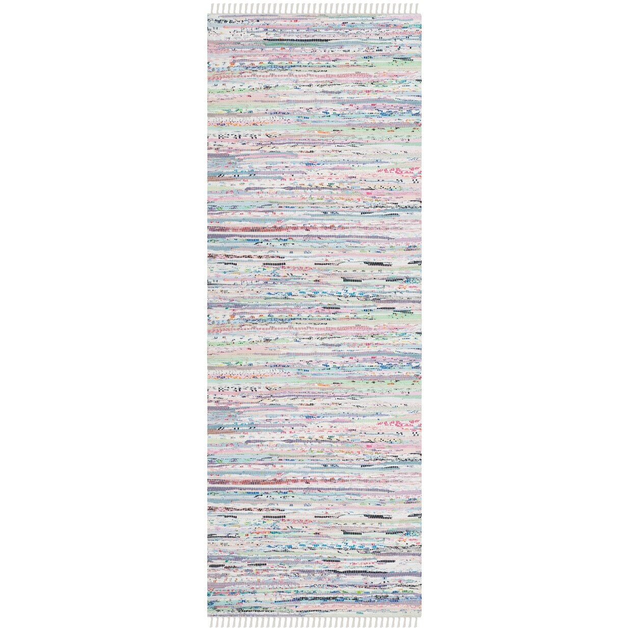 SAFAVIEH Handmade Rag Rug Litzy Stripe Cotton Rug