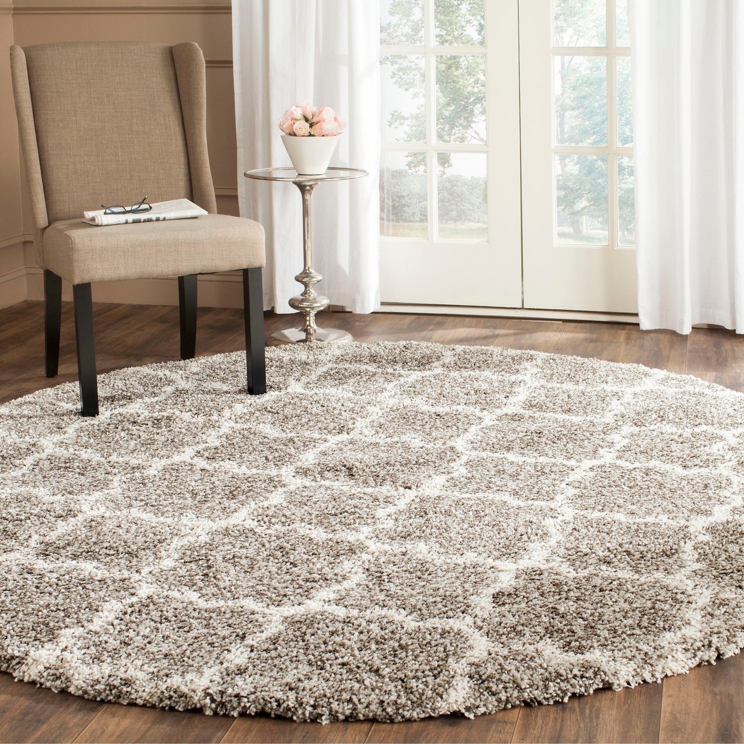 SAFAVIEH Hudson Shag Jeryl Glam Trellis 2-inch Area Rug