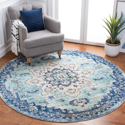 SAFAVIEH Madison Katelijne Boho Medallion Distressed Area Rug