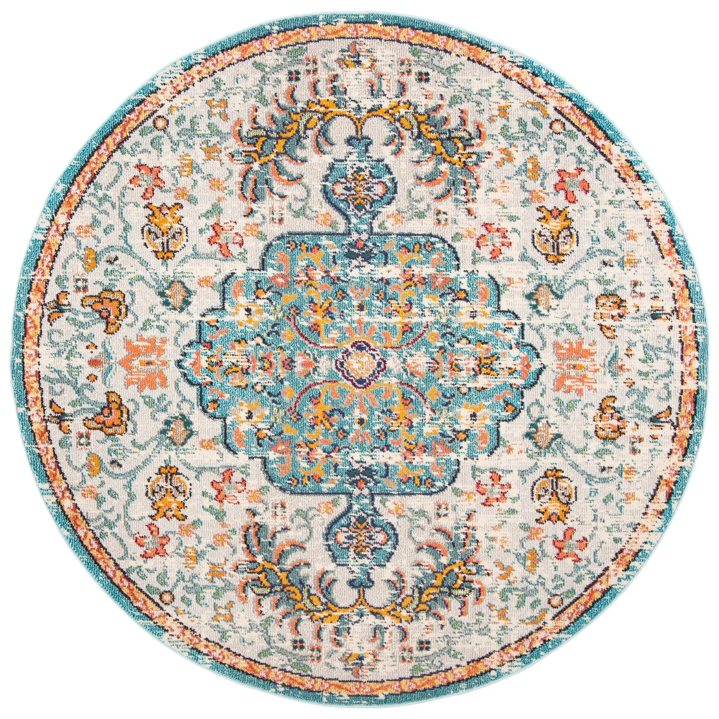 SAFAVIEH Madison Libusa Boho Medallion Distressed Rug