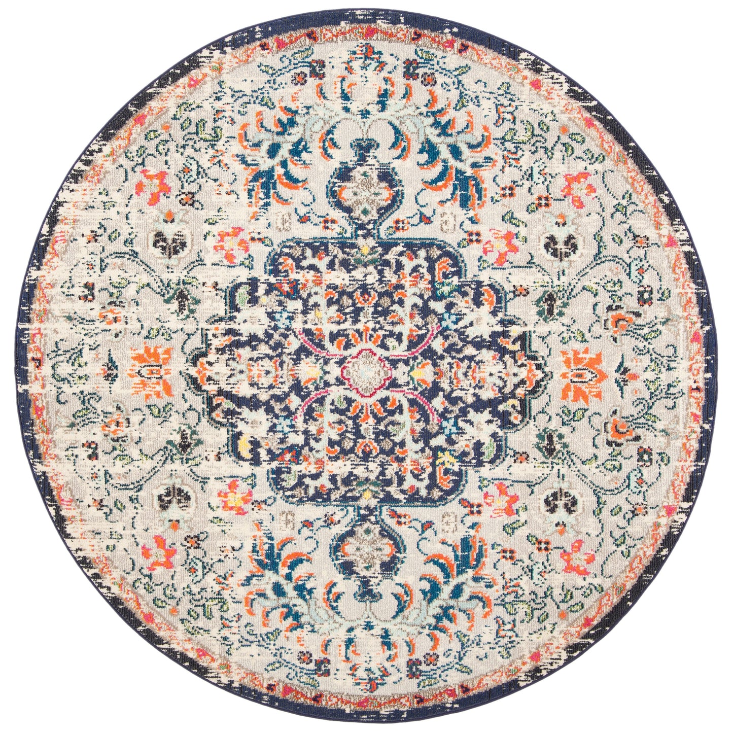 SAFAVIEH Madison Libusa Boho Medallion Distressed Rug