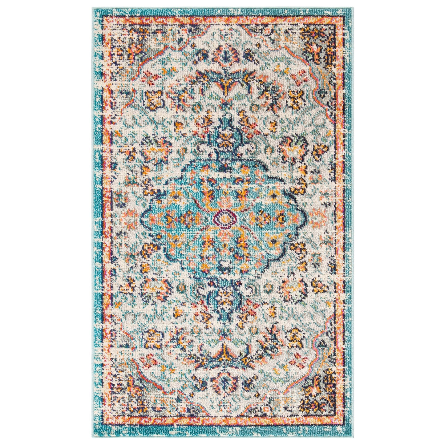 SAFAVIEH Madison Libusa Boho Medallion Distressed Rug