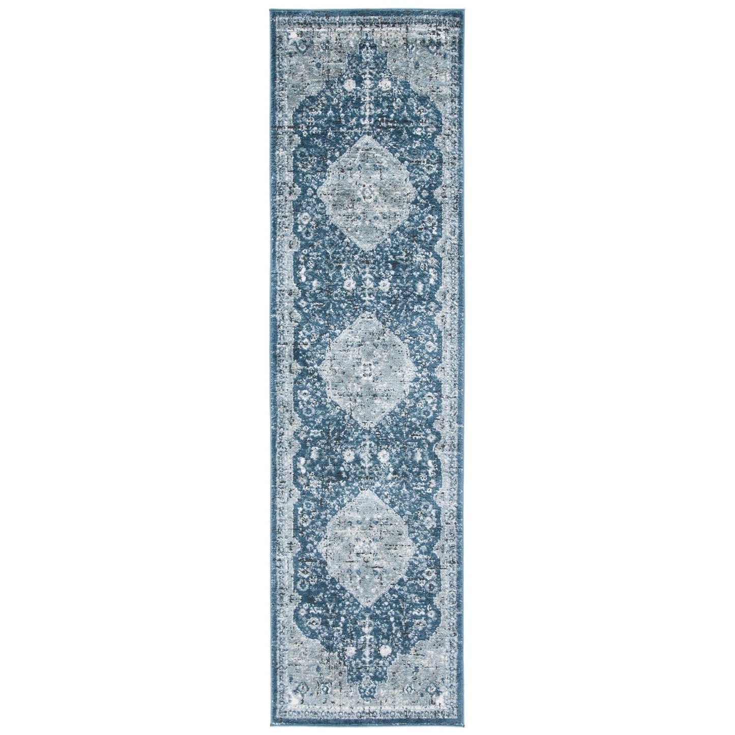 SAFAVIEH Oregon Hildegarde Traditional Oriental Navy/Ivory Rug