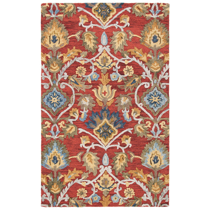 SAFAVIEH, Handmade Marietje Blossom French Country Wool Area Rug