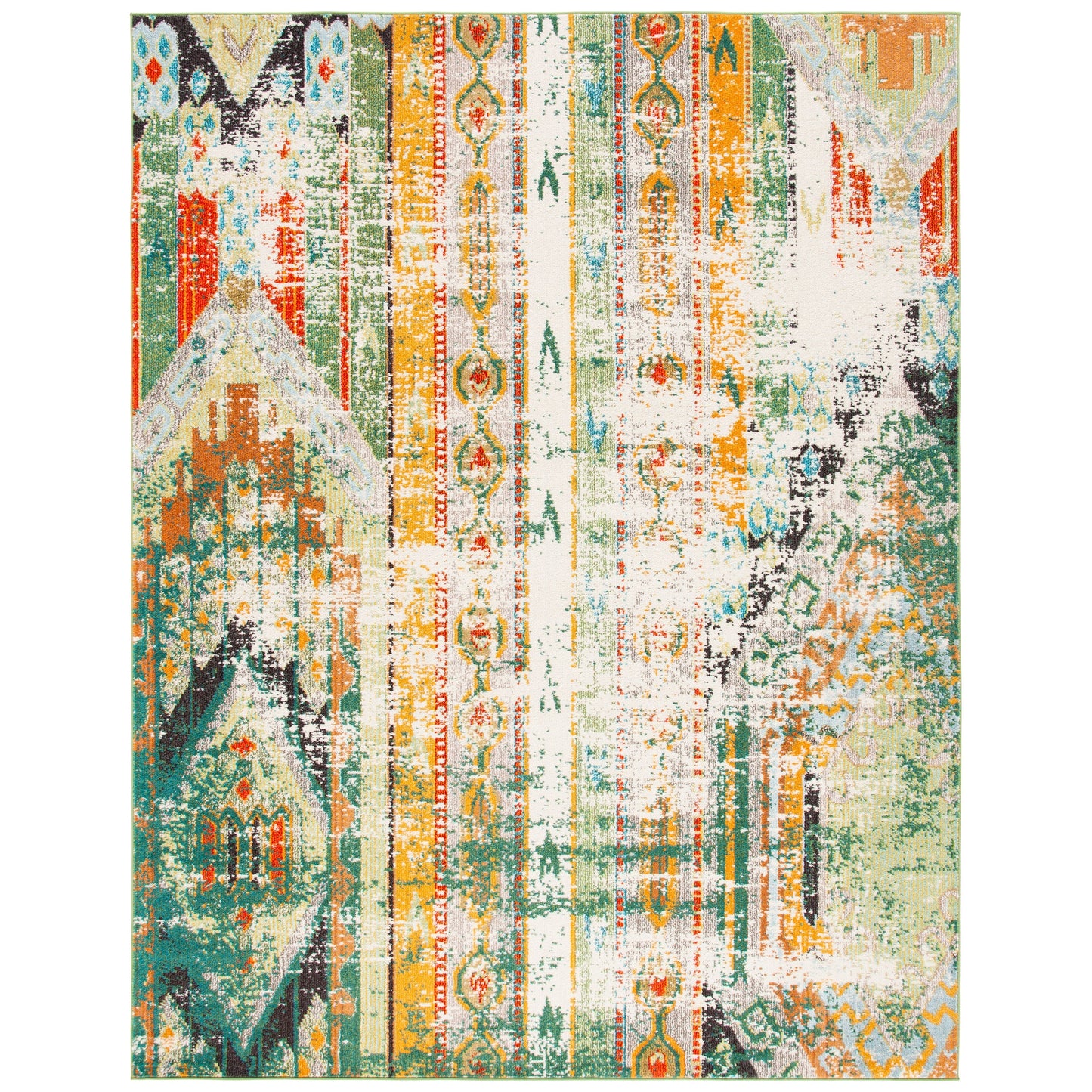 SAFAVIEH, Madison Sonya Abstract Boho Distressed Rug