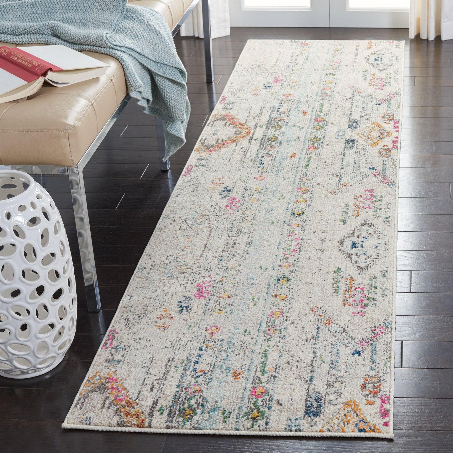 SAFAVIEH, Madison Sonya Abstract Boho Distressed Rug