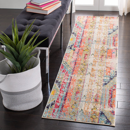 SAFAVIEH, Madison Sonya Abstract Boho Distressed Rug