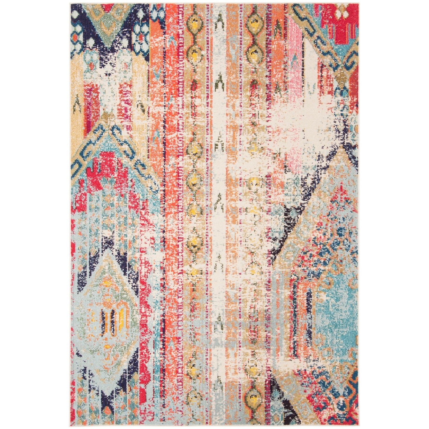 SAFAVIEH, Madison Sonya Abstract Boho Distressed Rug