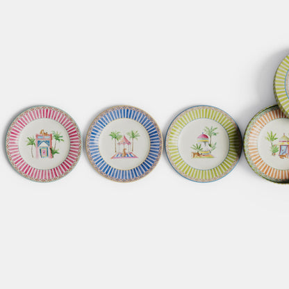 Assiette à dessert en porcelaine Sariska rose
