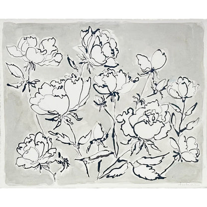 Roses à l'encre de Chine par Aislinn Forbes